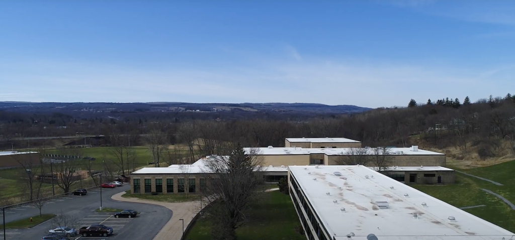 drone image of Herkimer campus